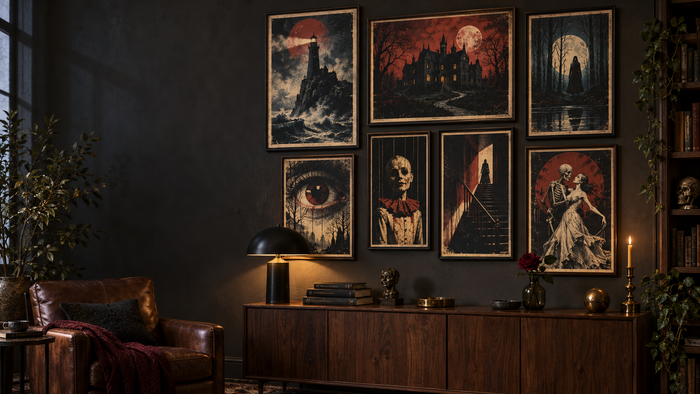 How to Build a Horror Movie Gallery Wall (Without It Looking Like a Dorm Room)
