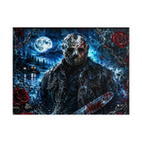 Horror Movie Poster — Jason Voorhees Lake Night Rolled Poster