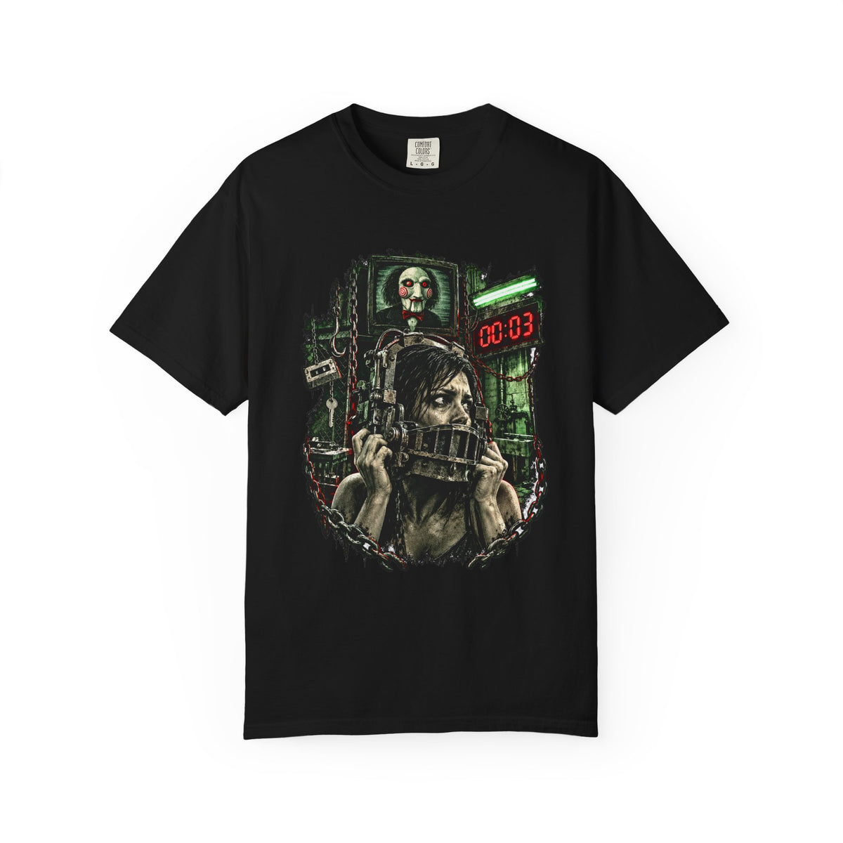 Saw - Billy The Puppet - Horror Movie Escape Scene T-Shirt — view 5