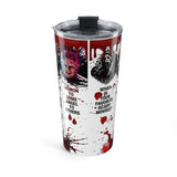 Iconic Horror Movie Characters 20oz Tumbler – Bloody Scary Film Collage