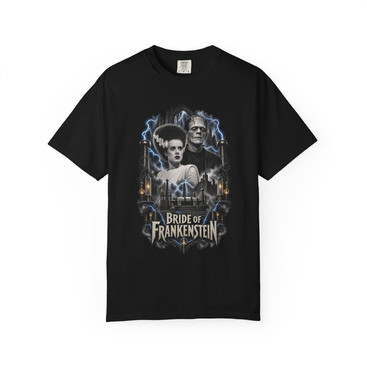 The Bride of Frankenstein Graphic T-Shirt — Classic Horror Movie Tee — view 5