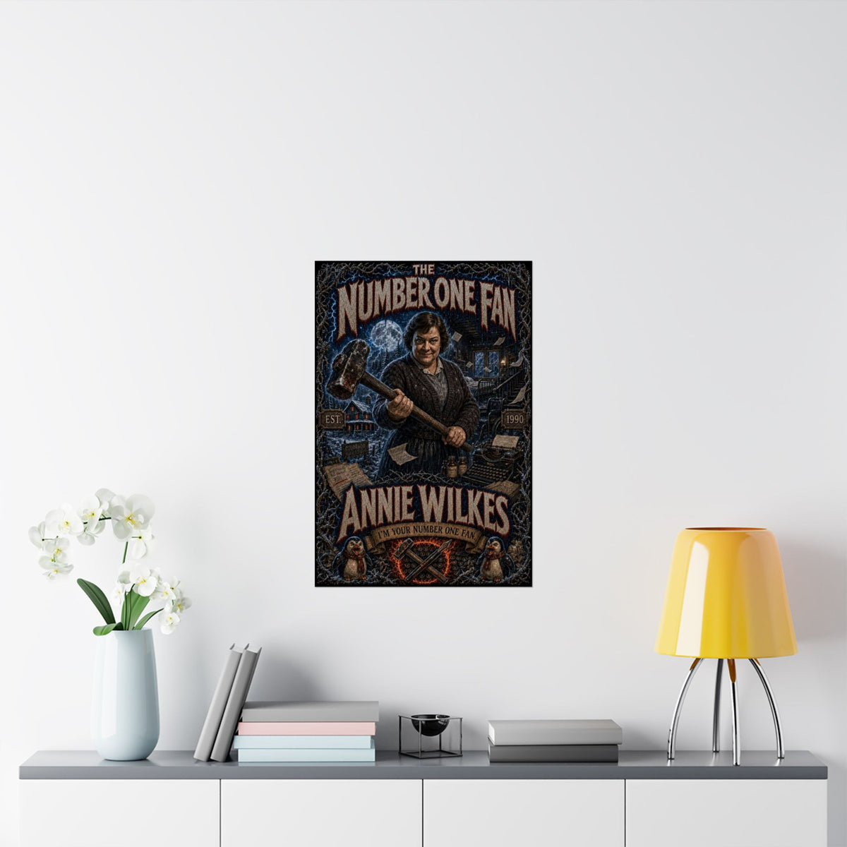 Misery Horror Movie Fan Poster — "The Number One Fan" Anne Wilkes Matte Vertical Poster