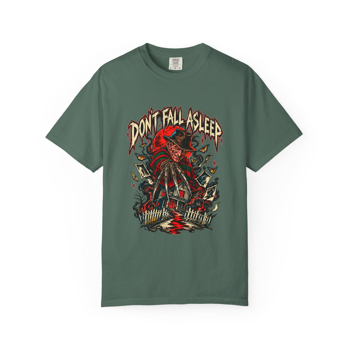 Nightmare On Elm Street Don't Fall Asleep Graphic T-Shirt — Freddy-Inspired Horror Tee — view 8