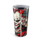 Horror Icons 20oz Tumbler — Pennywise & Jason Split-Face Stainless Travel Cup