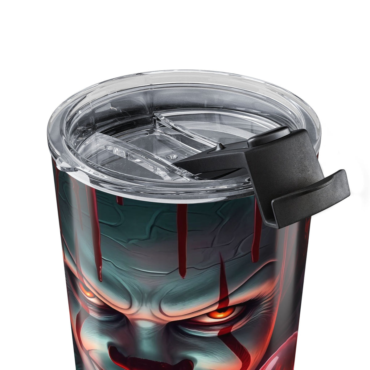 Horror Pennywise Balloon 20oz Tumbler — Stranger-Inspired Scary Movie Travel Cup — view 6