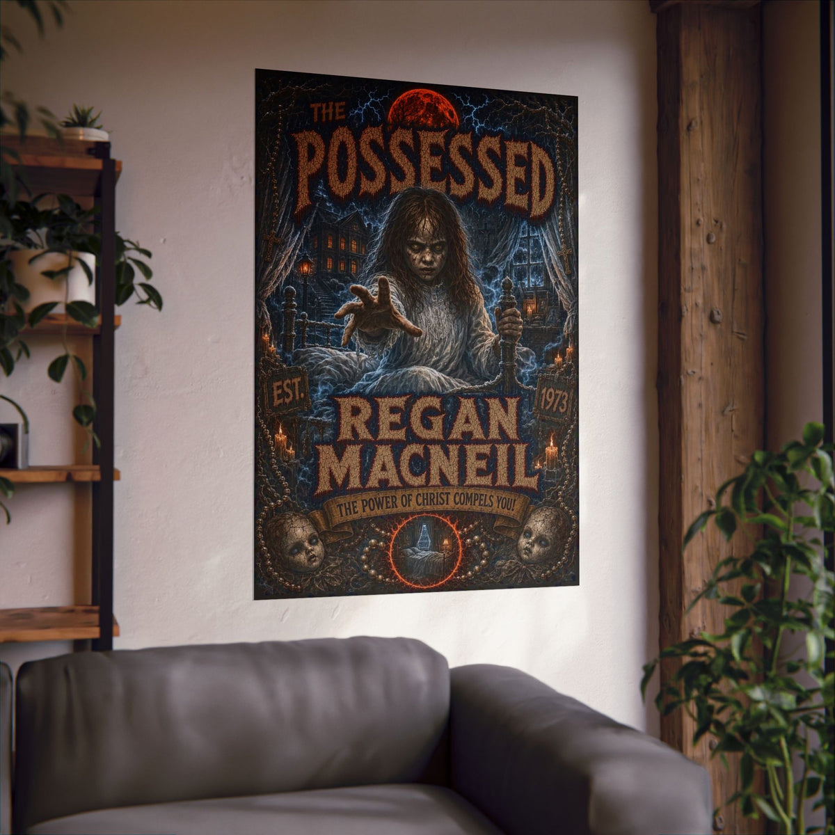 The Exorcist - The Possessed Regan MacNeil Matte Horror Poster