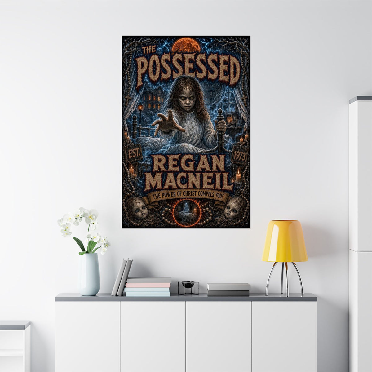 The Exorcist - The Possessed Regan MacNeil Matte Horror Poster