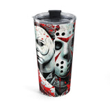 Horror Icons 20oz Tumbler — Pennywise & Jason Split-Face Stainless Travel Cup
