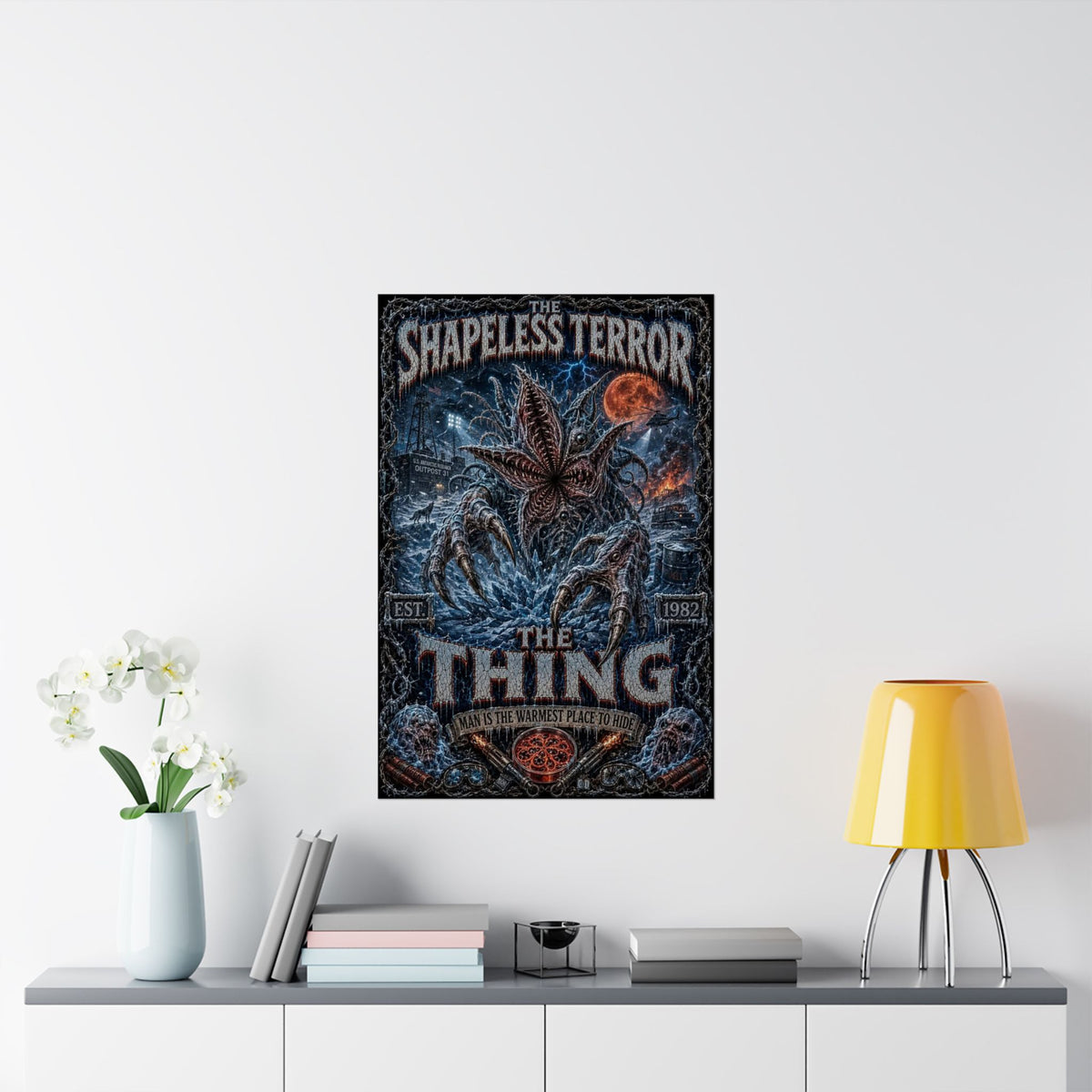 The Thing Movie Poster — Matte Vertical Horror Poster