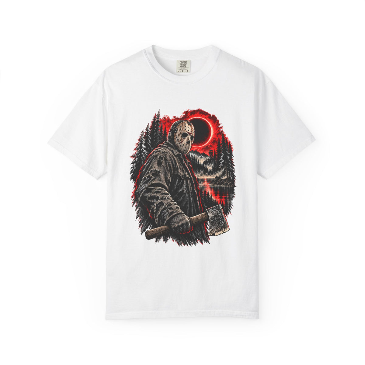 Friday the 13th Horror Jason Voorhees Axe and Eclipse T-Shirt — view 5