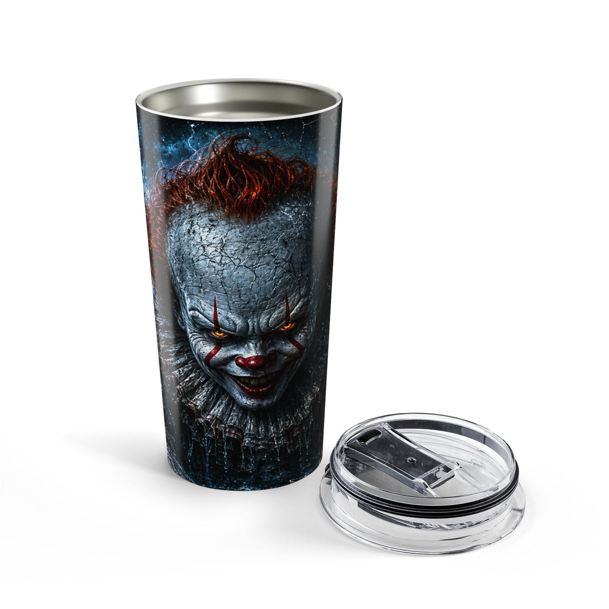 Pennywise IT 20oz Tumbler — Creepy Pennywise  Insulated Travel Cup — view 5