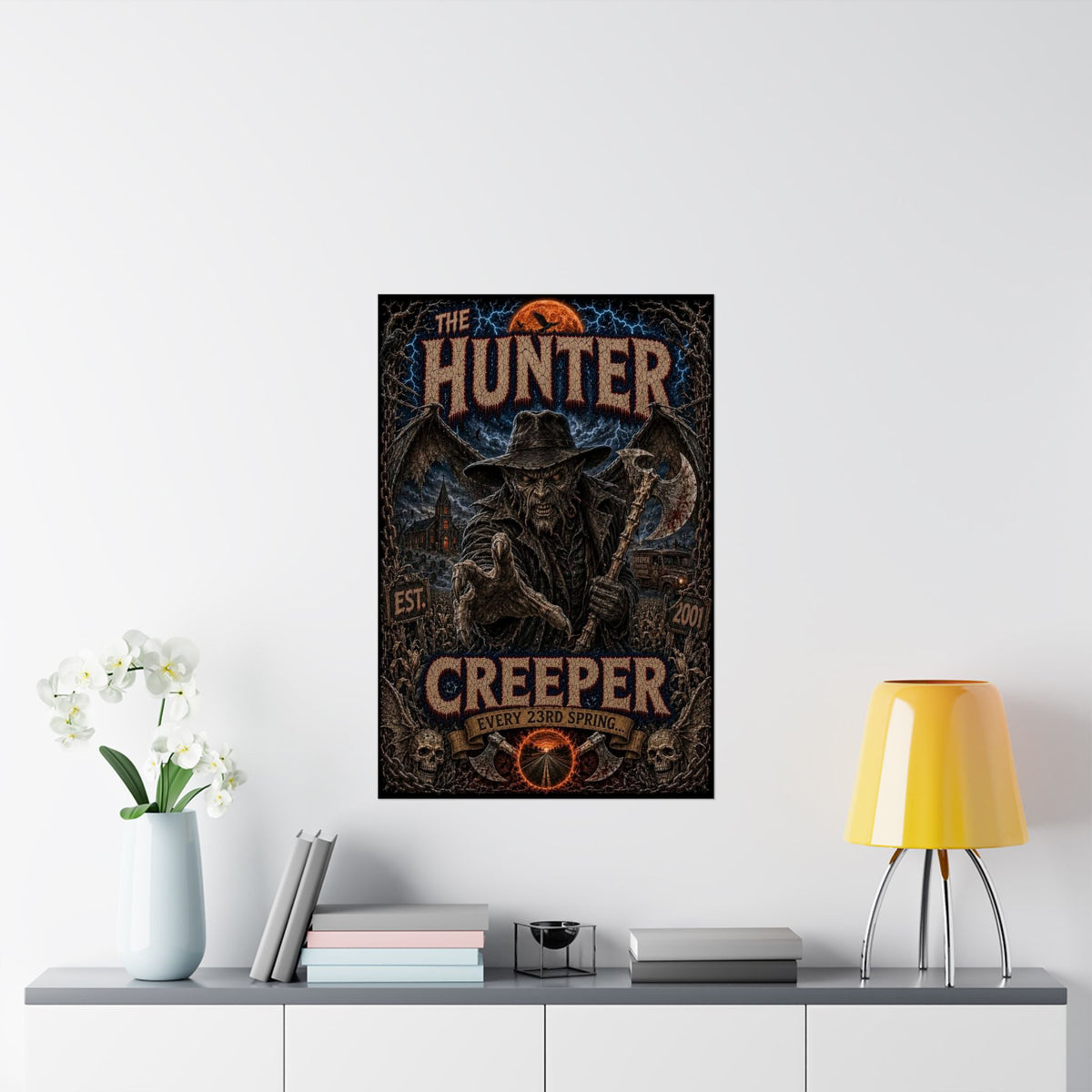Jeepers Creepers Hunter Creeper Poster — Vintage Horror Matte Vertical Wall Art