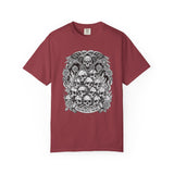 Memento Mori Skull Bouquet T-Shirt | Gothic Skull Stack, Roses