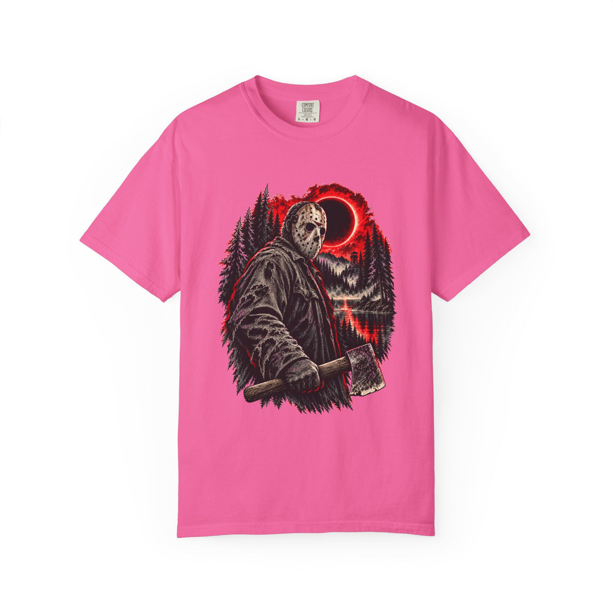 Jason Voorhees Axe & Eclipse T-Shirt – Friday the 13th Horror Tee — view 7