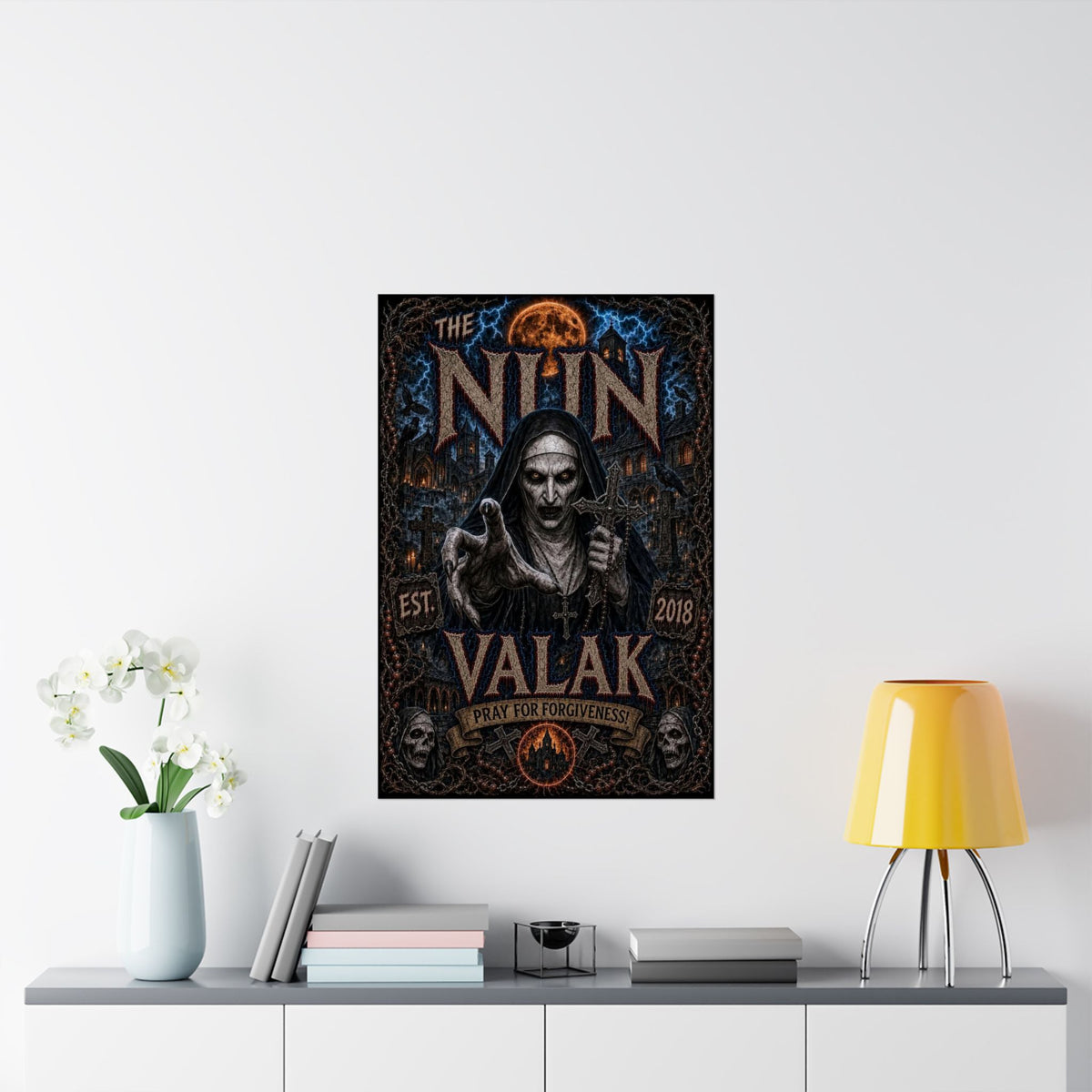 Horror Valak Poster — The Nun Matte Vertical Wall Art