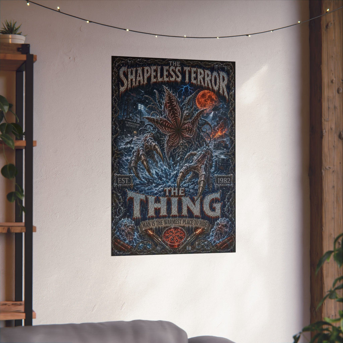 The Thing Movie Poster — Matte Vertical Horror Poster