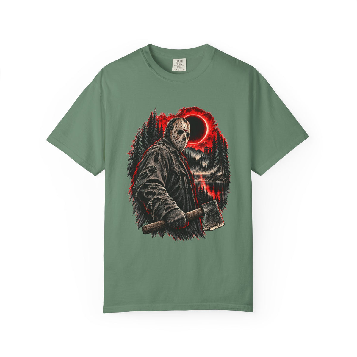 Friday the 13th Horror Jason Voorhees Axe and Eclipse T-Shirt — view 8