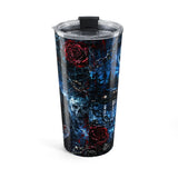 20oz Horror Jason Mask Tumbler — Dark Roses & Skull Travel Mug