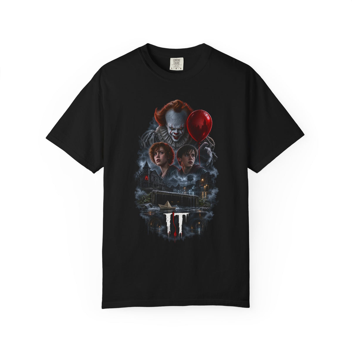 Pennywise Derry T-Shirt – IT Movie Set Horror Graphic Tee — view 5