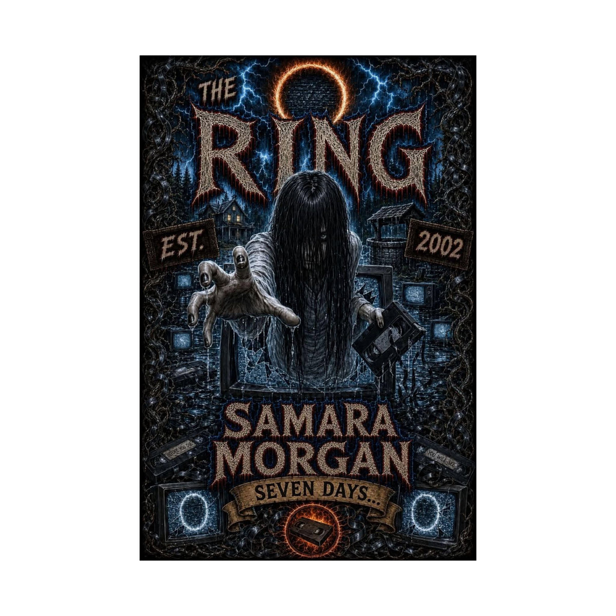 The Ring — Samara Morgan Matte Vertical Poster (Horror Movie Wall Art)