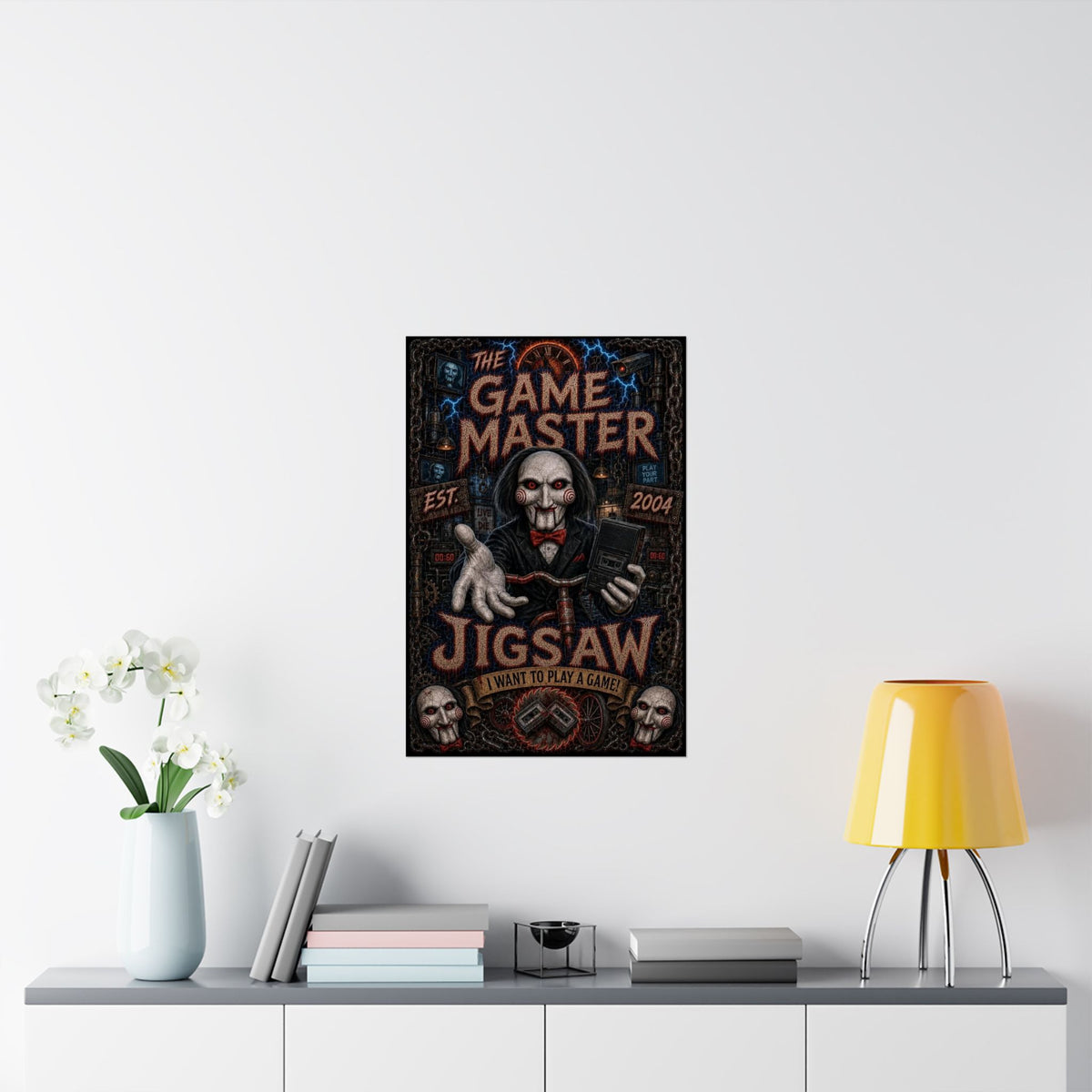 Jigsaw 'The Game Master' Horror Movie Poster - Matte Vertical Poster