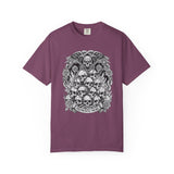 Memento Mori Skull Bouquet T-Shirt | Gothic Skull Stack, Roses