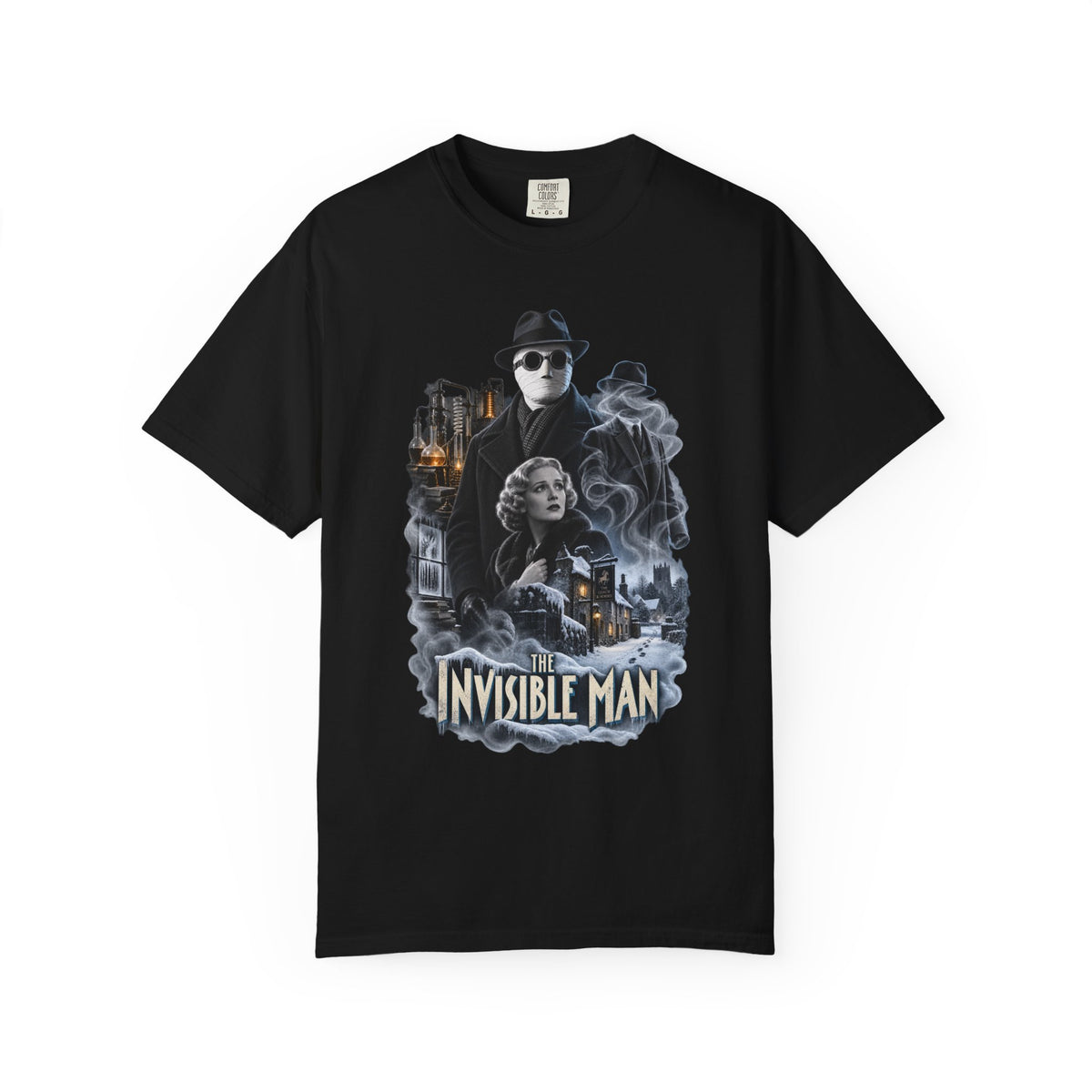 The Invisible Man Graphic T-Shirt — Vintage Horror Movie Tee — view 5