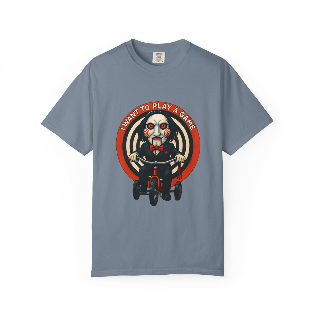 Horror Movie Puppet 'I Want to Play a Game' Graphic T-Shirt — view 9