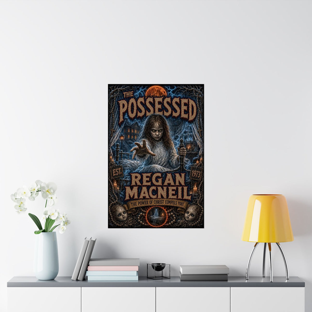 The Exorcist - The Possessed Regan MacNeil Matte Horror Poster