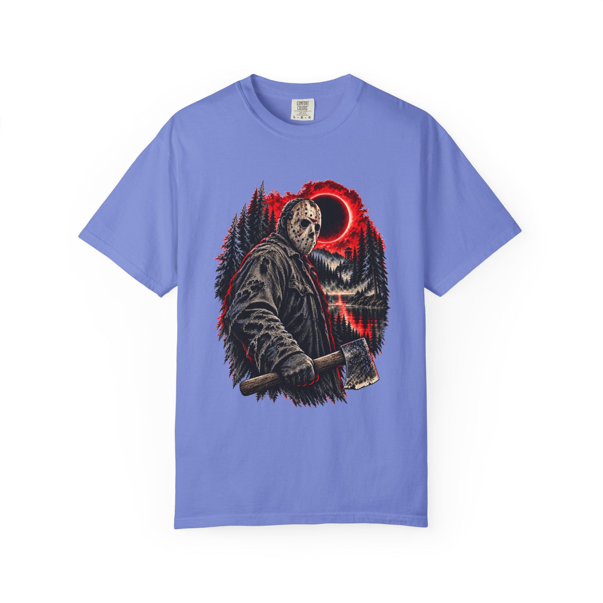 Friday the 13th Horror Jason Voorhees Axe and Eclipse T-Shirt — view 10