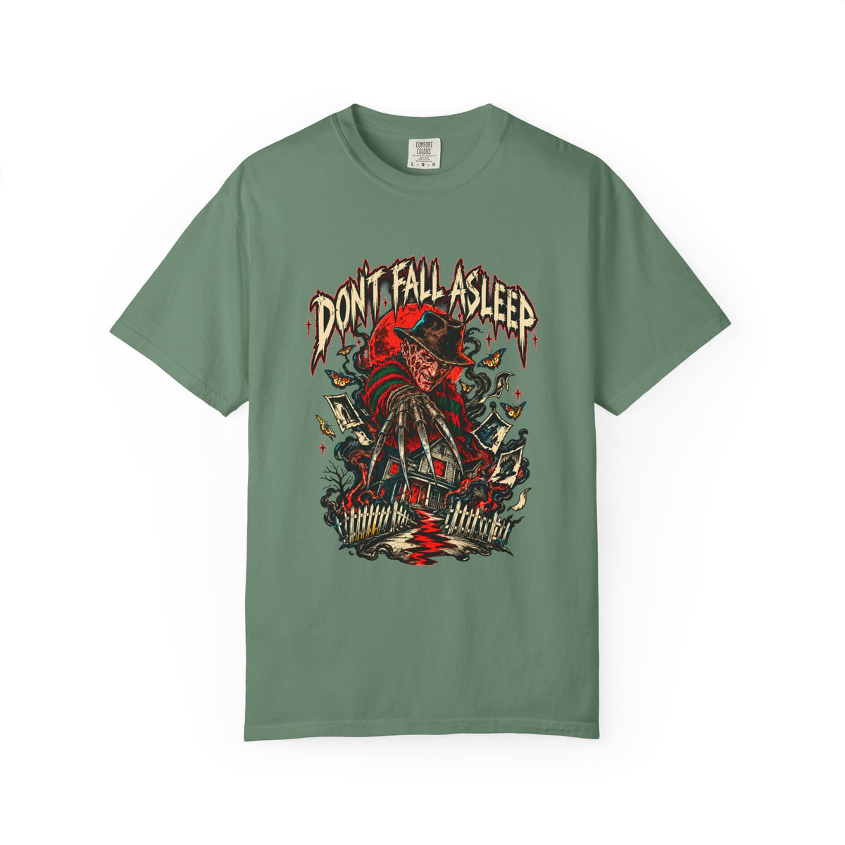 Nightmare On Elm Street Don't Fall Asleep Graphic T-Shirt — Freddy-Inspired Horror Tee — view 7