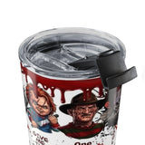 Iconic Horror Movie Characters 20oz Tumbler – Bloody Scary Film Collage
