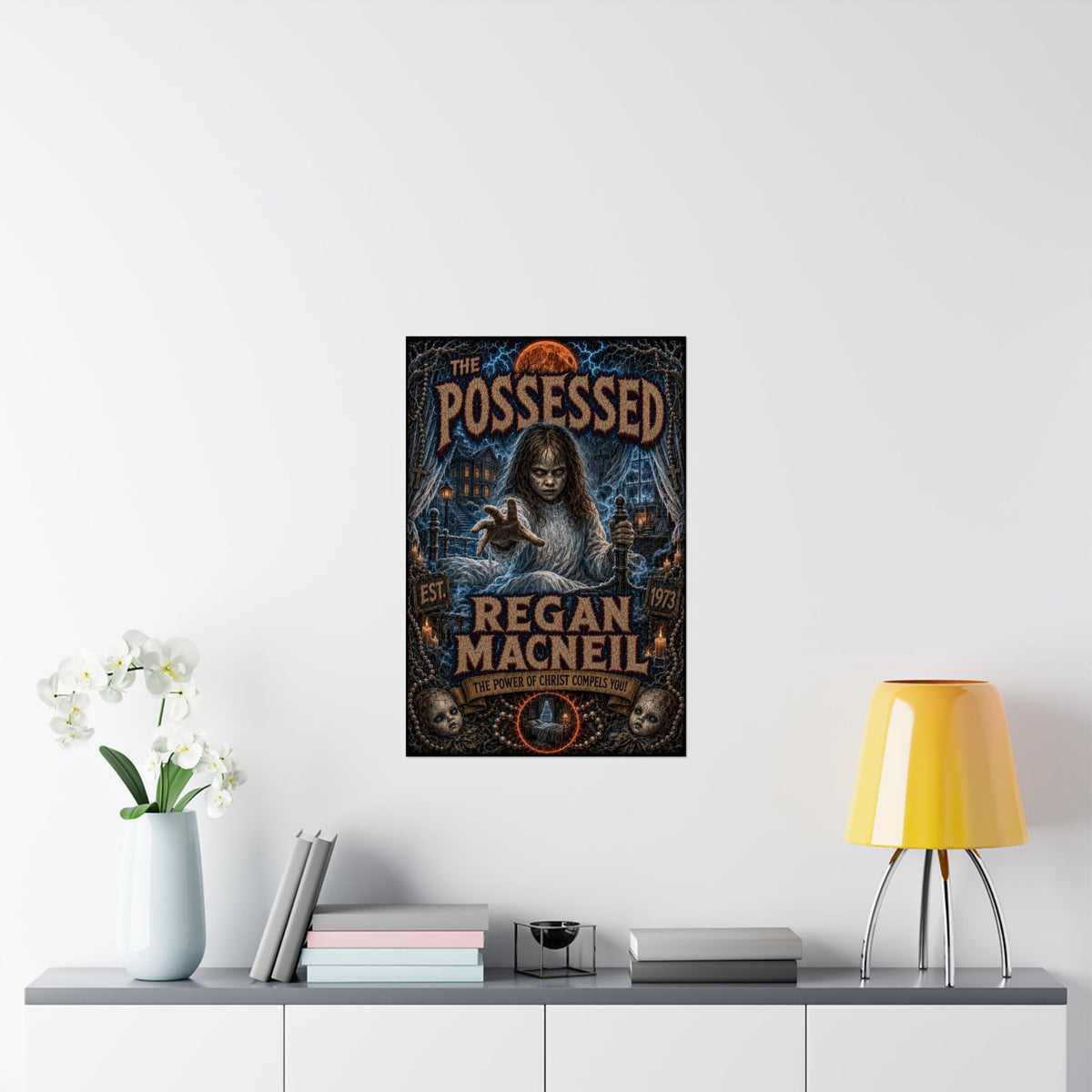 The Exorcist - The Possessed Regan MacNeil Matte Horror Poster