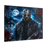 Horror Movie Poster — Jason Voorhees Lake Night Rolled Poster