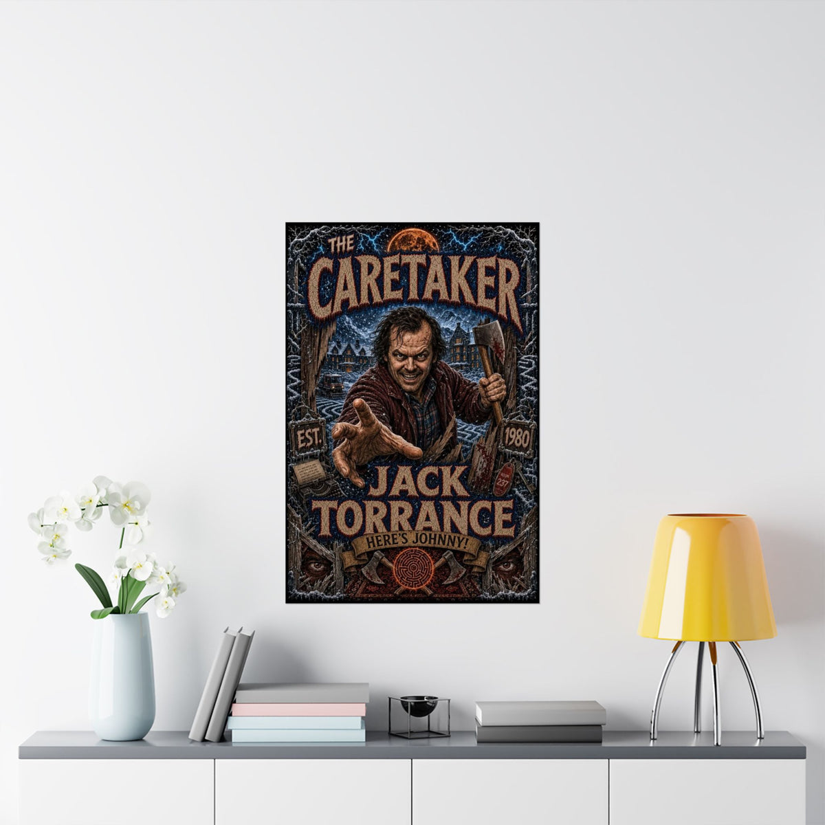 The Shining Horror Movie Poster — "The Caretaker Jack Torrance" Matte Vertical Poster