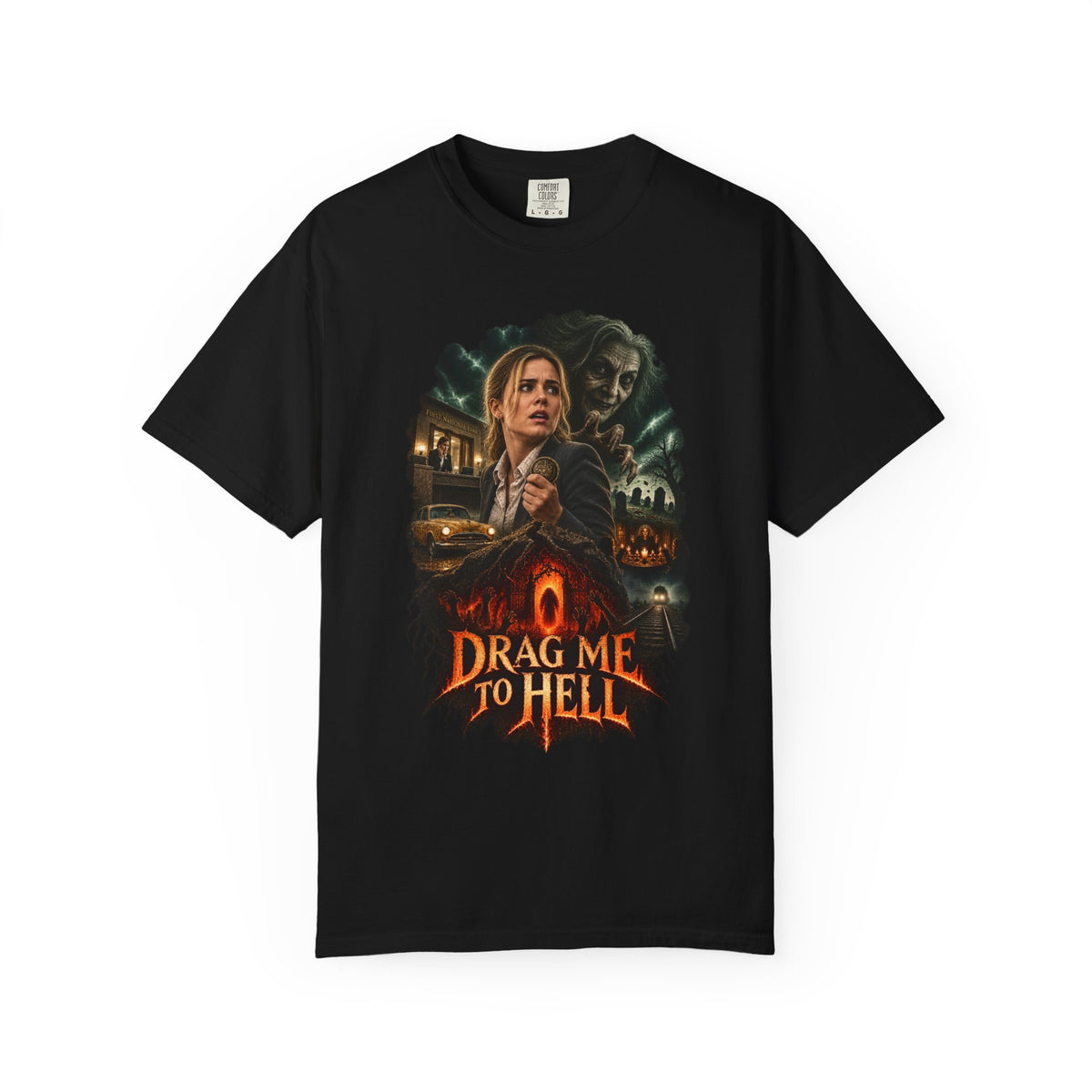 Drag Me to Hell T-Shirt – Retro Horror Movie Graphic Tee — view 5