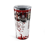 Iconic Horror Movie Characters 20oz Tumbler – Bloody Scary Film Collage