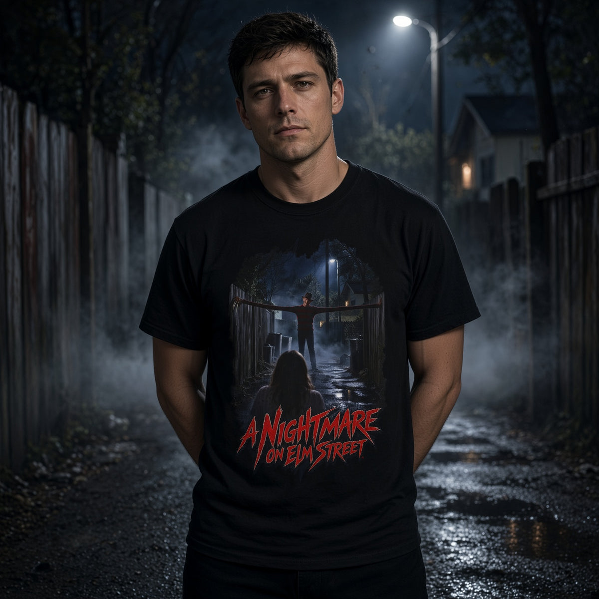 A Nightmare on Elm Street Graphic T-Shirt — Retro Horror Movie Tee — view 3