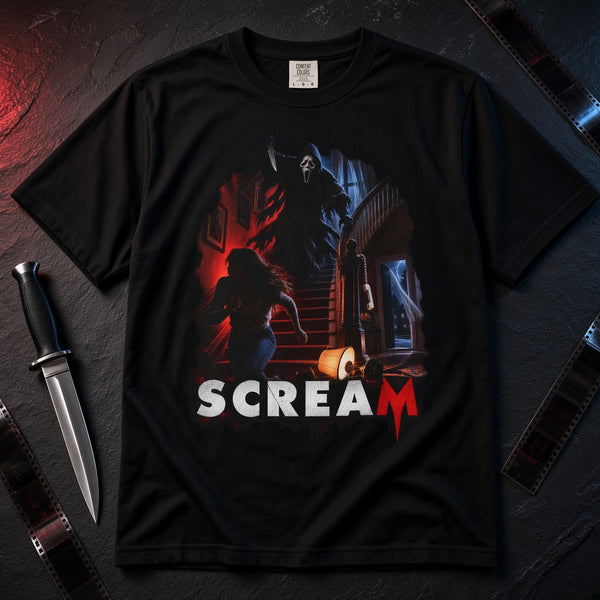 Scream Movie Ghostface Chasing T-Shirt