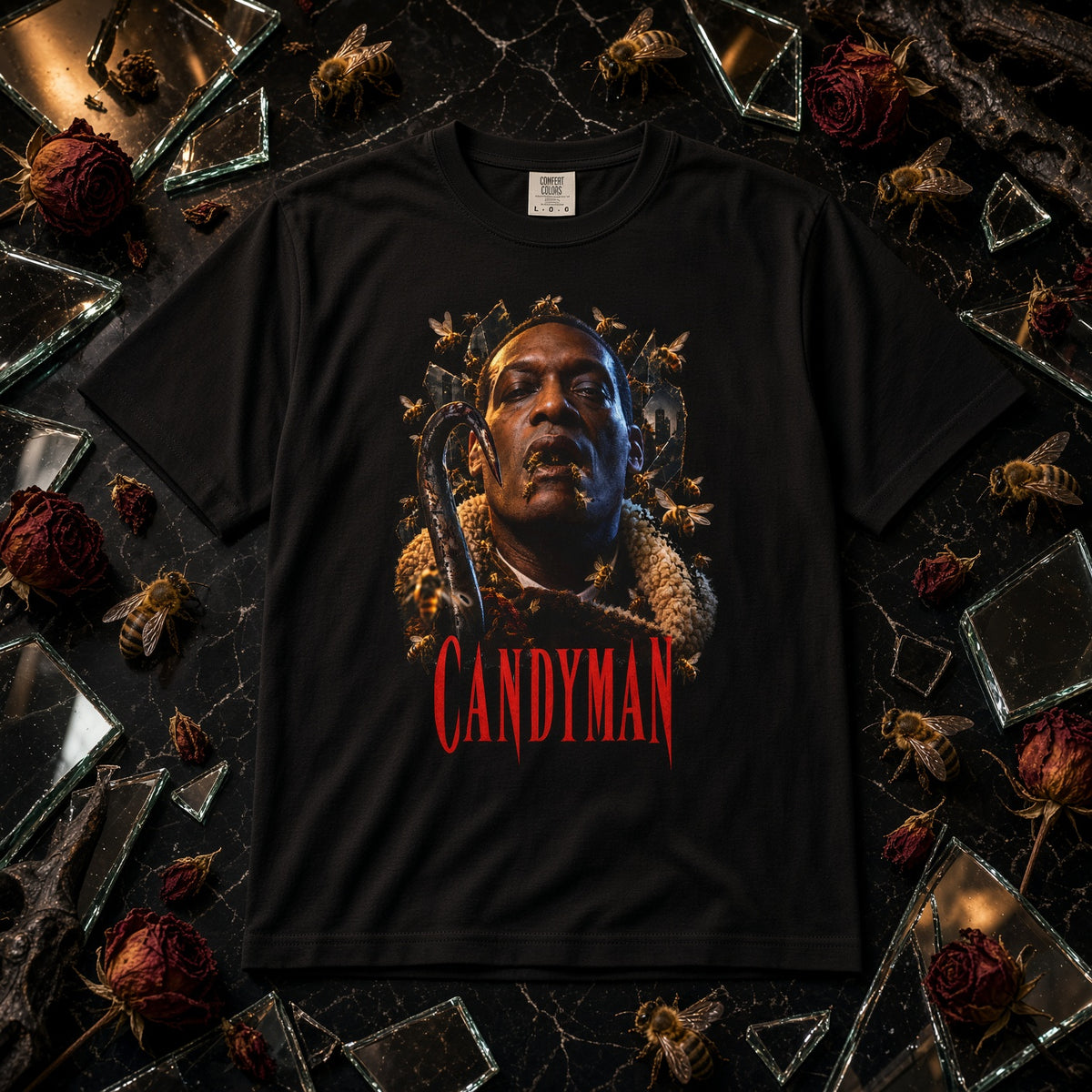 Candyman Portrait T-Shirt — Horror Movie Graphic Tee