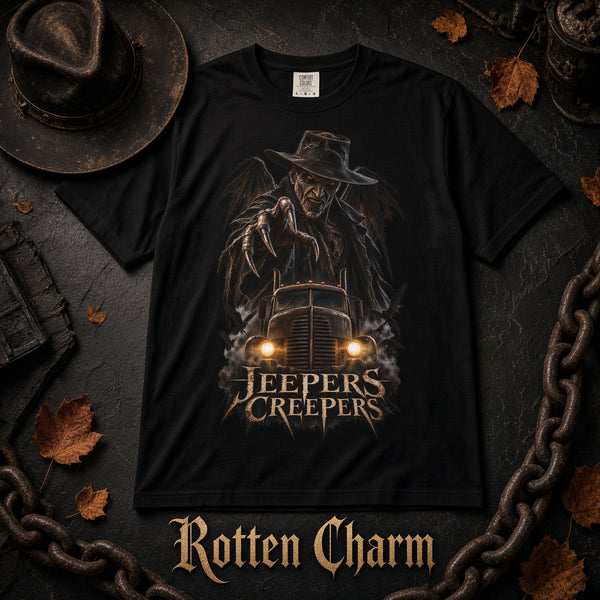 Jeepers Creepers Horror T‑Shirt — Vintage Creeper Graphic Tee