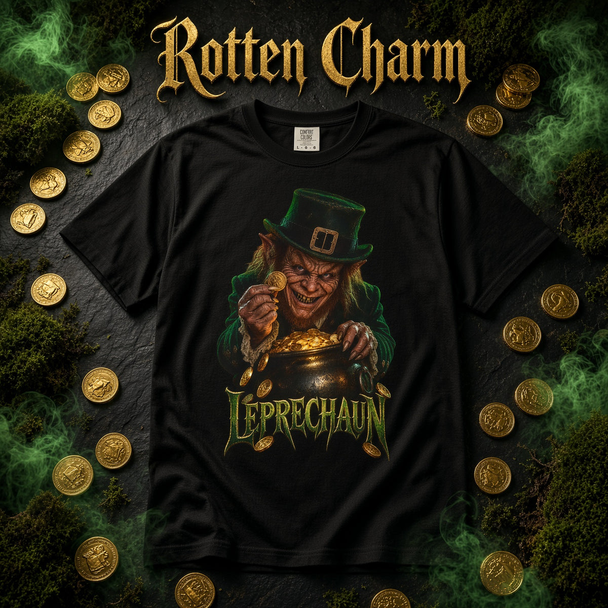 Leprechaun Horror Movie Gold Stash T-Shirt