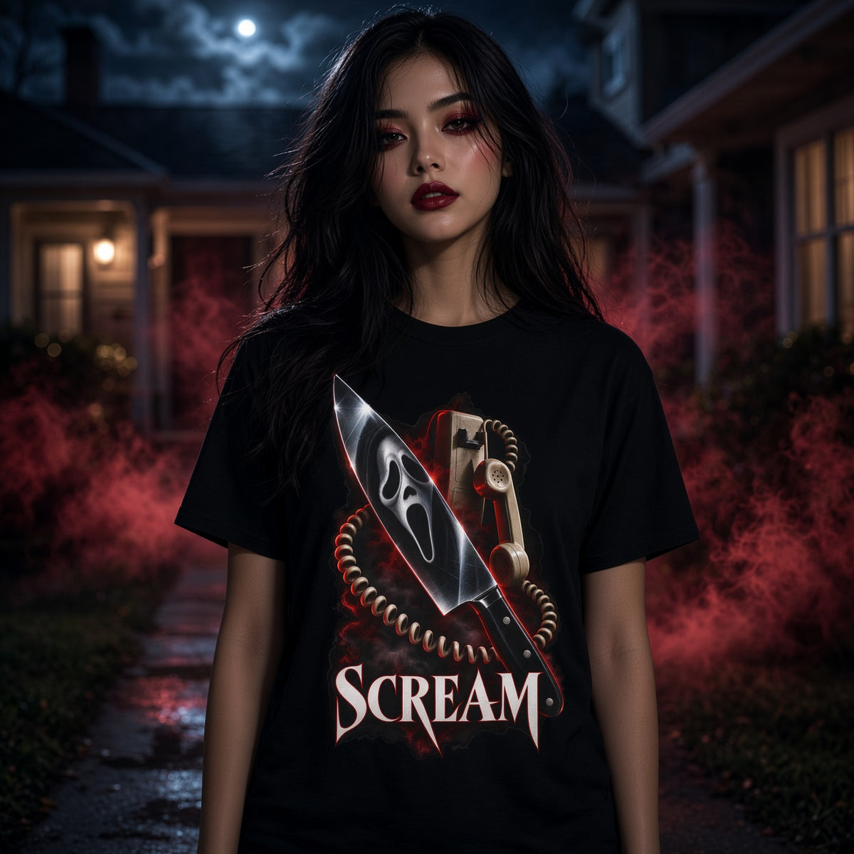 Scream Movie Knife Graphic T-Shirt — view 2
