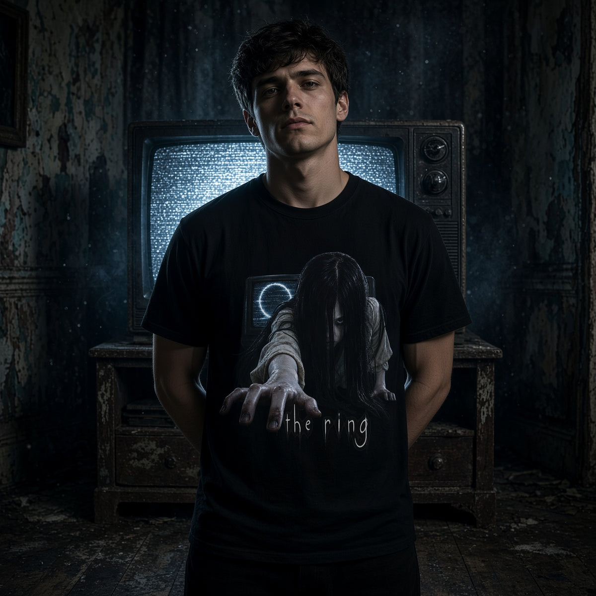The Ring T-Shirt — Samara Horror Movie Graphic Tee — view 3