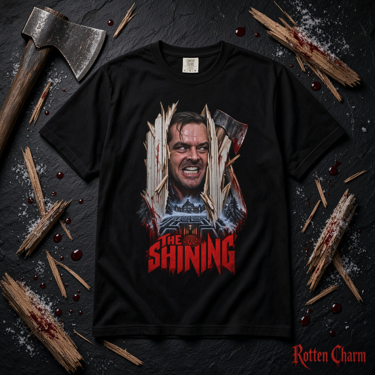 The Shining Horror Movie Face Tee — "The Shining" Inspired Graphic T-Shirt