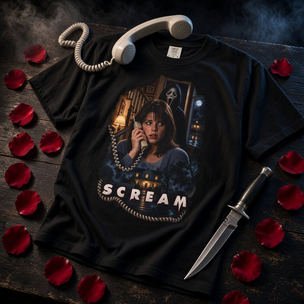 Scream Ghostface Movie Poster T-Shirt