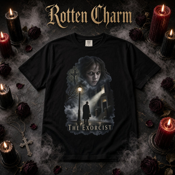 The Exorcist Horror T-Shirt — Vintage Movie Poster Design