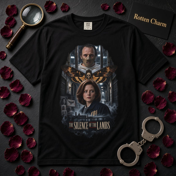 The Silence of the Lambs Hannibal Lechter and Clarrise Vintage Poster T-Shirt