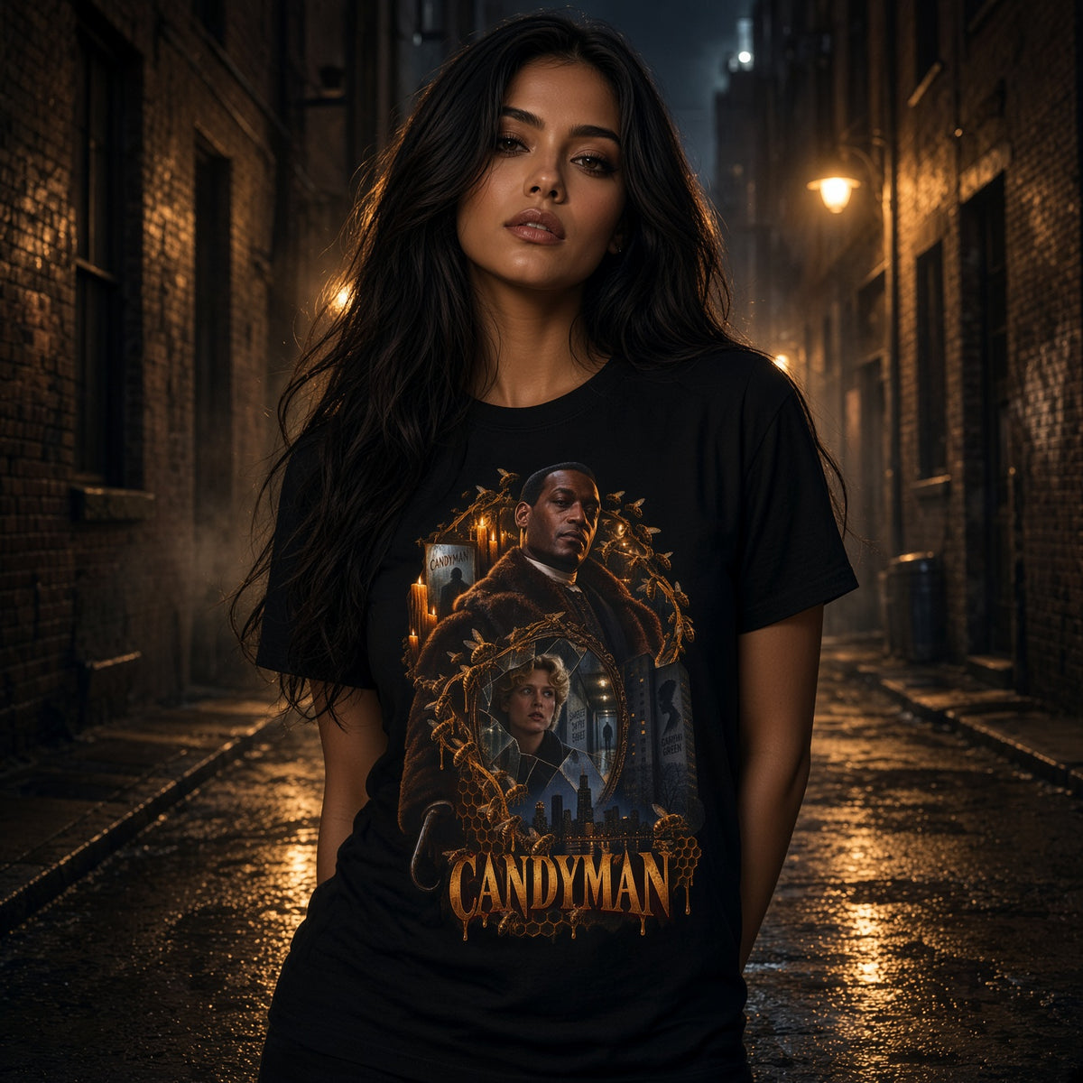 Candyman Horror Movie T-Shirt — Retro Film Poster Tee — view 2