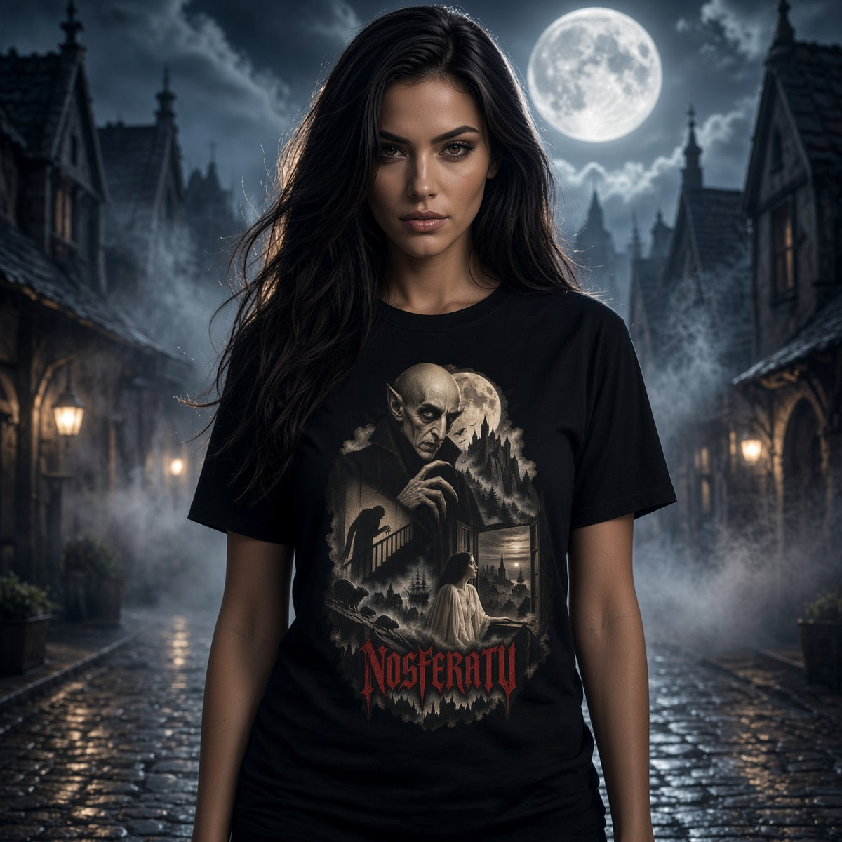 Nosferatu Vintage Vampire Horror T-Shirt — view 2